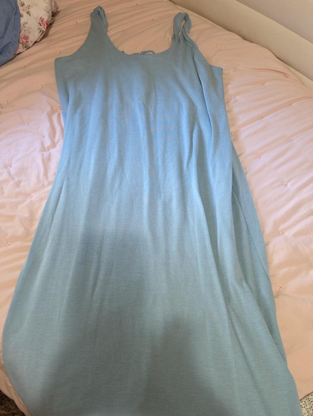Zenana Outfitters Light Blue Sleeveless Maxi Dress
